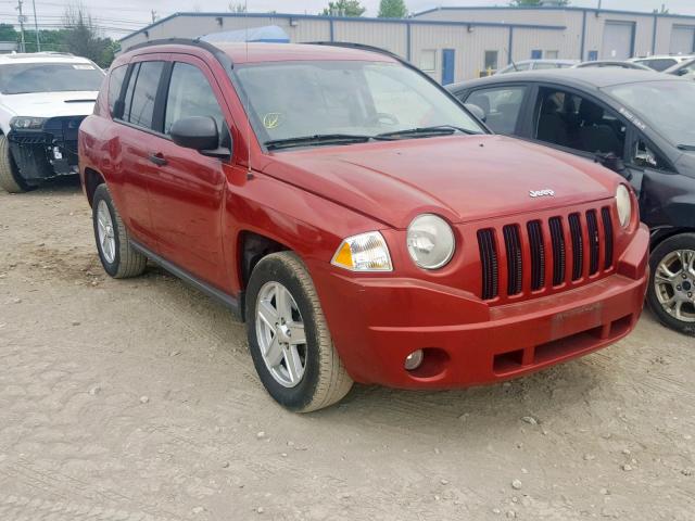 1J8FF47W47D265252 - 2007 JEEP COMPASS RED photo 1