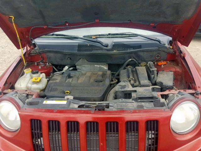1J8FF47W47D265252 - 2007 JEEP COMPASS RED photo 7