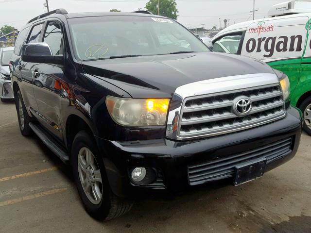 5TDZY68A98S001155 - 2008 TOYOTA SEQUOIA LI BLACK photo 1