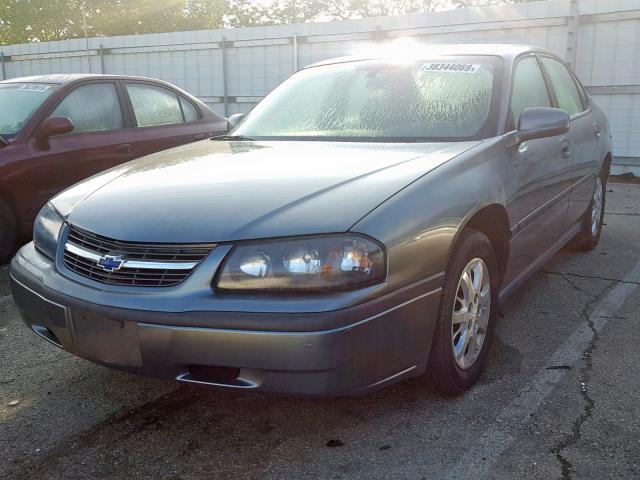 2G1WF52E049134476 - 2004 CHEVROLET IMPALA GRAY photo 2