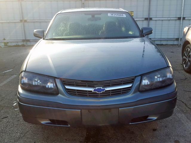 2G1WF52E049134476 - 2004 CHEVROLET IMPALA GRAY photo 9