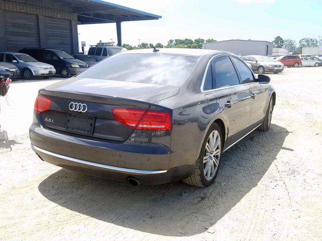 WAURGAFD3DN000695 - 2013 AUDI A8 L QUATT BLACK photo 4