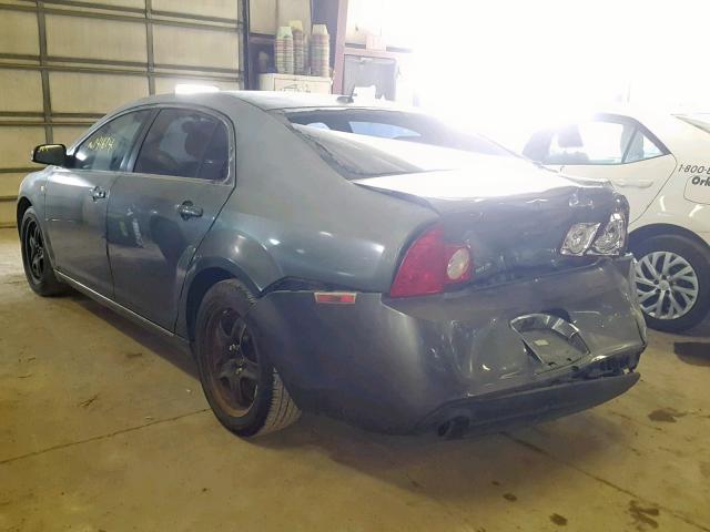 1G1ZH57B784212122 - 2008 CHEVROLET MALIBU 1LT GRAY photo 3