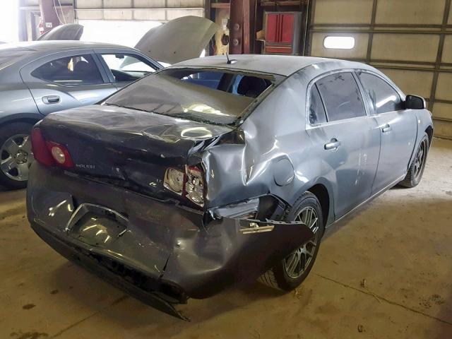 1G1ZH57B784212122 - 2008 CHEVROLET MALIBU 1LT GRAY photo 4