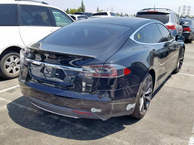 5YJSA1S18FF100374 - 2015 TESLA MODEL S 70 BLACK photo 4