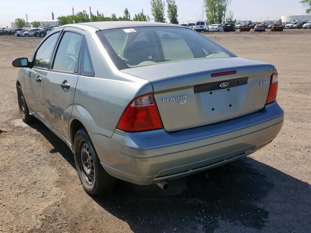 1FAFP34N06W179388 - 2006 FORD FOCUS ZX4 GREEN photo 3