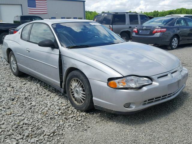 2G1WW12E529224499 - 2002 CHEVROLET MONTE CARL SILVER photo 1