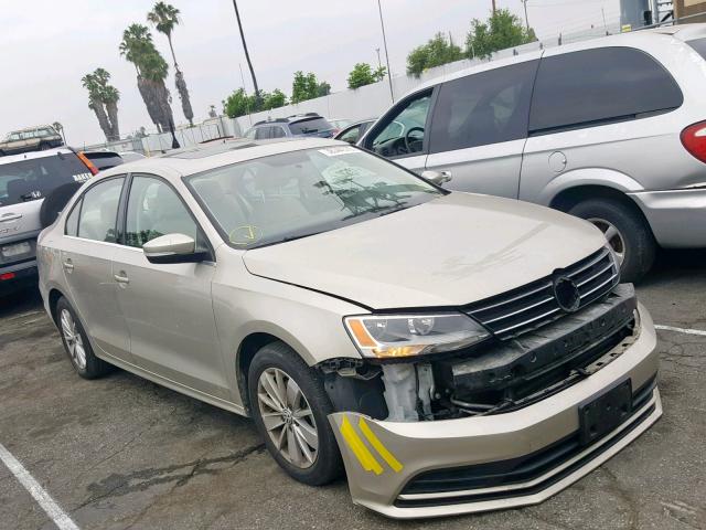 3VWLA7AJXFM219187 - 2015 VOLKSWAGEN JETTA TDI TAN photo 1