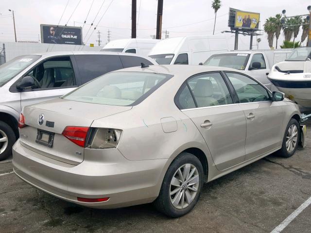 3VWLA7AJXFM219187 - 2015 VOLKSWAGEN JETTA TDI TAN photo 4