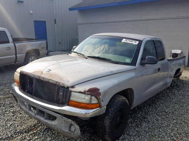 1B7GL22X8XS193363 - 1999 DODGE DAKOTA SILVER photo 2