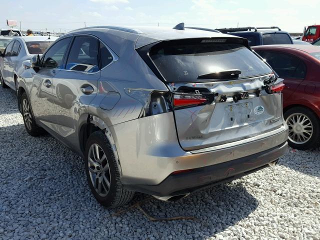 JTJYARBZ4G2024538 - 2016 LEXUS NX 200T GRAY photo 3