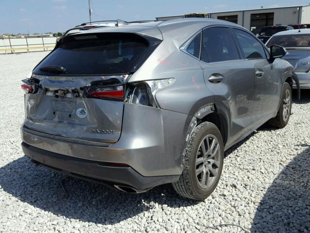 JTJYARBZ4G2024538 - 2016 LEXUS NX 200T GRAY photo 4