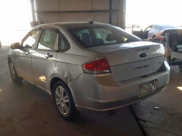 1FAHP3HN7AW207988 - 2010 FORD FOCUS SEL SILVER photo 3