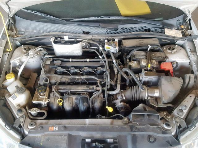 1FAHP3HN7AW207988 - 2010 FORD FOCUS SEL SILVER photo 7