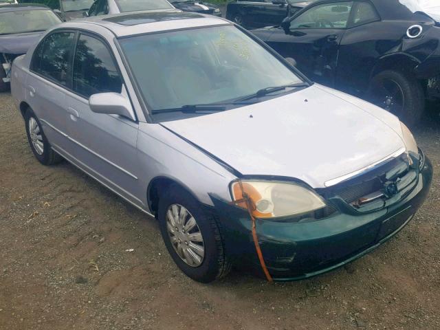 1HGES26771L048435 - 2001 HONDA CIVIC EX SILVER photo 1