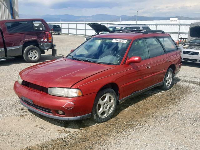 4S3BK6751T7318048 - 1996 SUBARU LEGACY GT RED photo 2