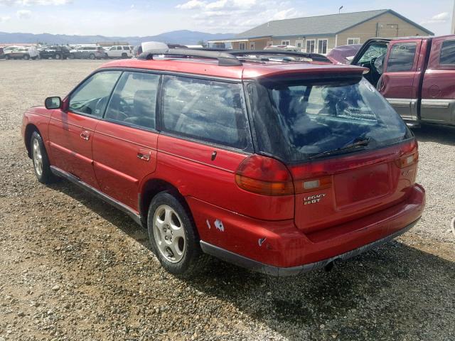 4S3BK6751T7318048 - 1996 SUBARU LEGACY GT RED photo 3