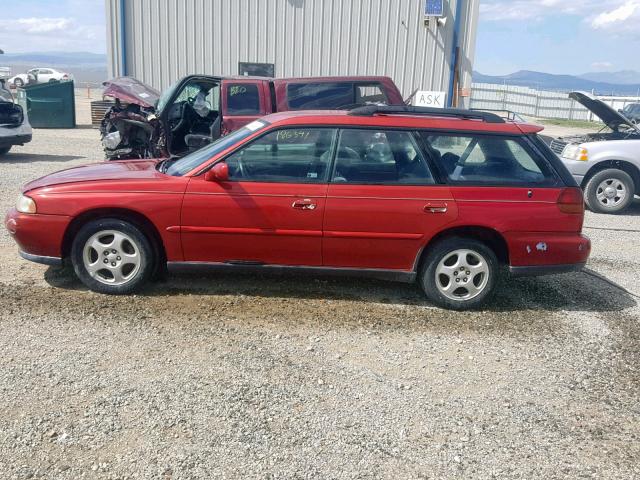 4S3BK6751T7318048 - 1996 SUBARU LEGACY GT RED photo 9