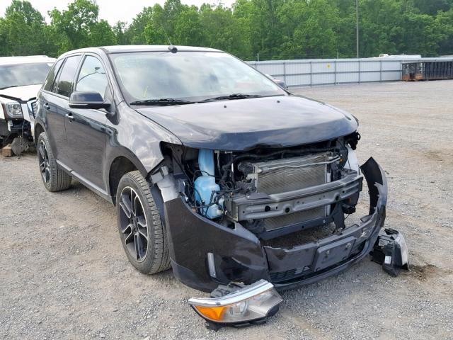 2FMDK4JC0DBC76349 - 2013 FORD EDGE SEL BLACK photo 1