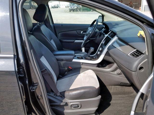 2FMDK4JC0DBC76349 - 2013 FORD EDGE SEL BLACK photo 5