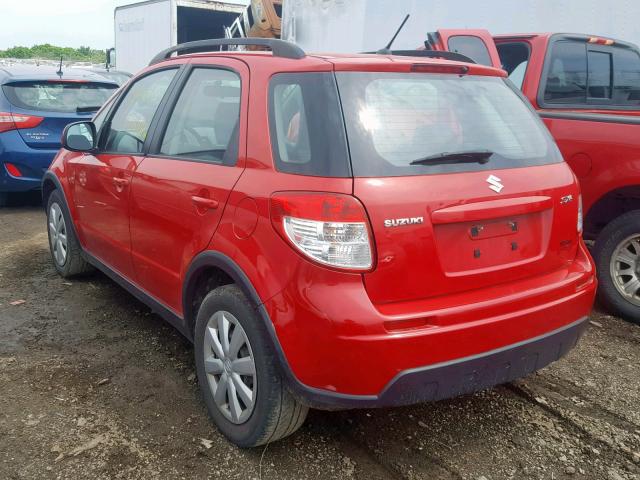 JS2YA5A36A6300944 - 2010 SUZUKI SX4 RED photo 3