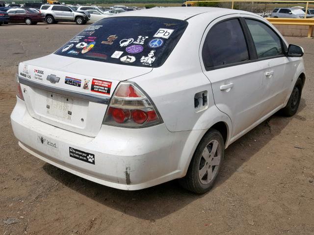 KL1TD566X8B094227 - 2008 CHEVROLET AVEO BASE თეთრი ფოტო 4