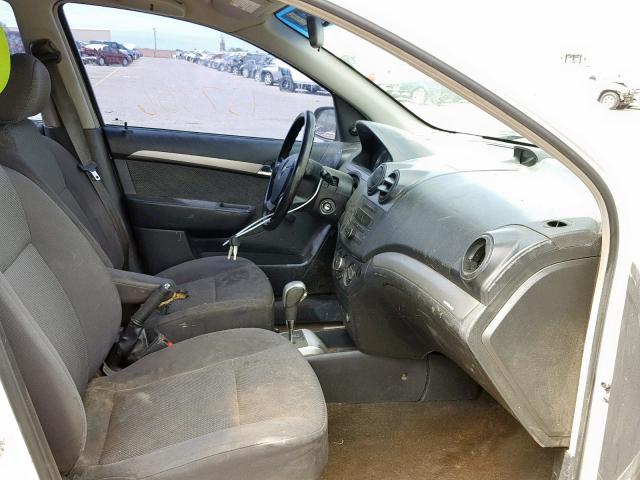 KL1TD566X8B094227 - 2008 CHEVROLET AVEO BASE თეთრი ფოტო 5