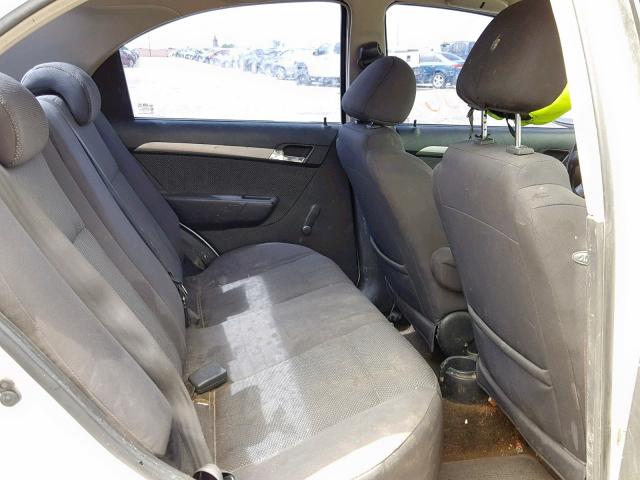 KL1TD566X8B094227 - 2008 CHEVROLET AVEO BASE თეთრი ფოტო 6