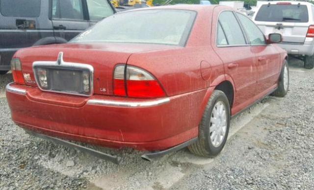 1LNHM86S15Y632380 - 2005 LINCOLN LS BURGUNDY photo 4