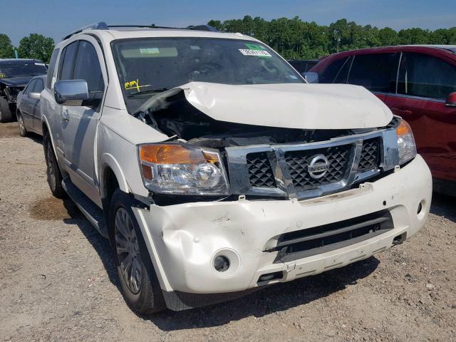 5N1BA0ND1FN611325 - 2015 NISSAN ARMADA SV WHITE photo 1