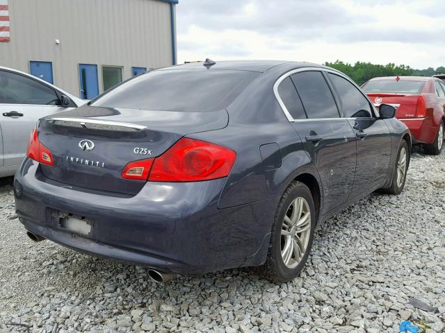 JN1DV6AR5BM650489 - 2011 INFINITI G25 BLUE photo 4