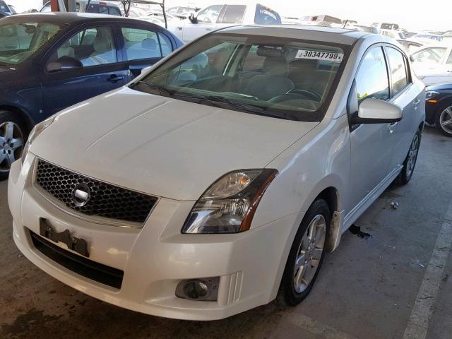 3N1AB6AP6BL616498 - 2011 NISSAN SENTRA 2.0 WHITE photo 2