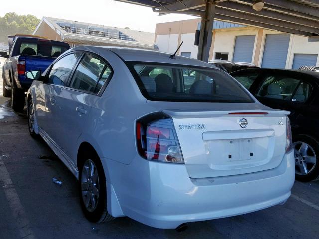 3N1AB6AP6BL616498 - 2011 NISSAN SENTRA 2.0 WHITE photo 3