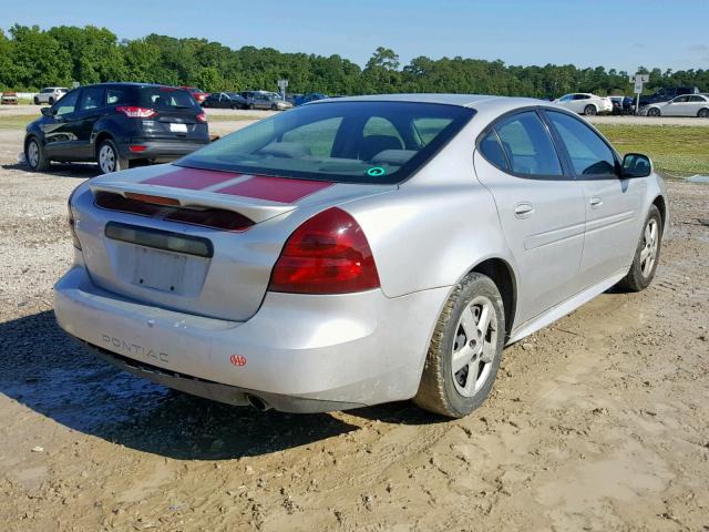 2G2WP522751161558 - 2005 PONTIAC GRAND PRIX SILVER photo 4