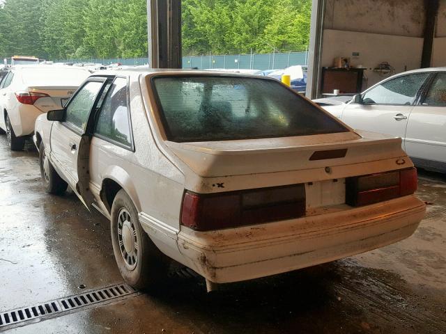 1FACP41M4PF195406 - 1993 FORD MUSTANG LX WHITE photo 3