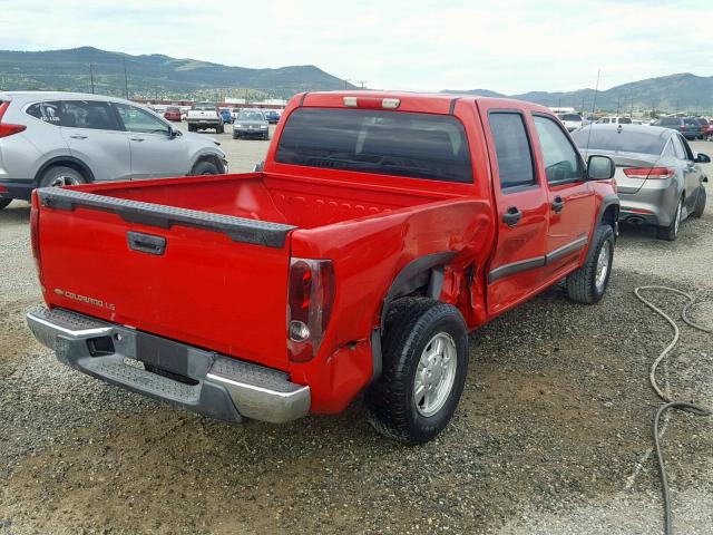 1GCDT136158244179 - 2005 CHEVROLET COLORADO RED photo 4