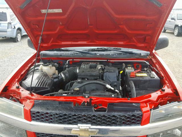 1GCDT136158244179 - 2005 CHEVROLET COLORADO RED photo 7