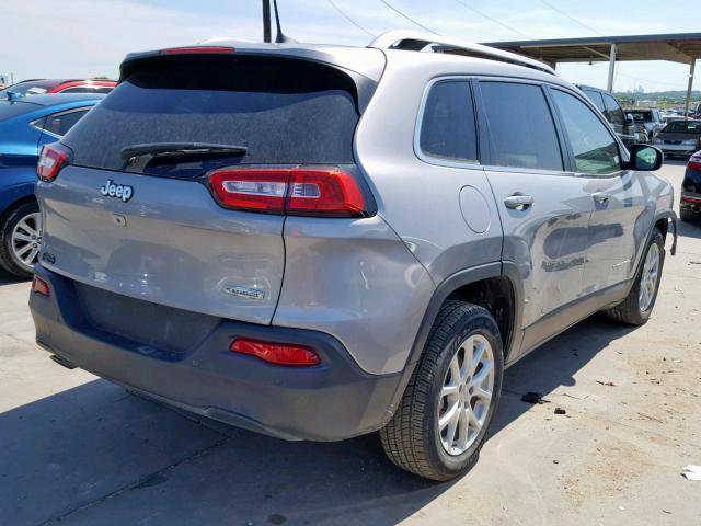 1C4PJLCB4GW257647 - 2016 JEEP CHEROKEE L GRAY photo 4