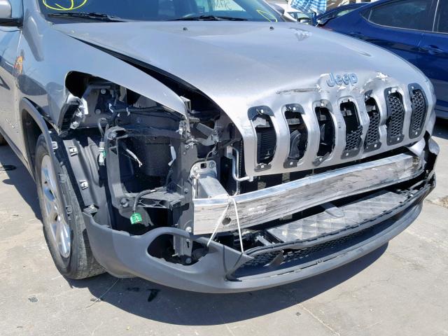 1C4PJLCB4GW257647 - 2016 JEEP CHEROKEE L GRAY photo 9