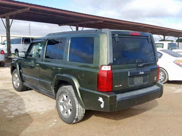 1J8HG48K07C658608 - 2007 JEEP COMMANDER GREEN photo 3