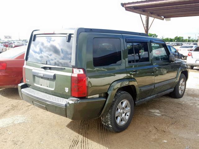 1J8HG48K07C658608 - 2007 JEEP COMMANDER GREEN photo 4