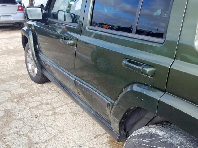 1J8HG48K07C658608 - 2007 JEEP COMMANDER GREEN photo 9