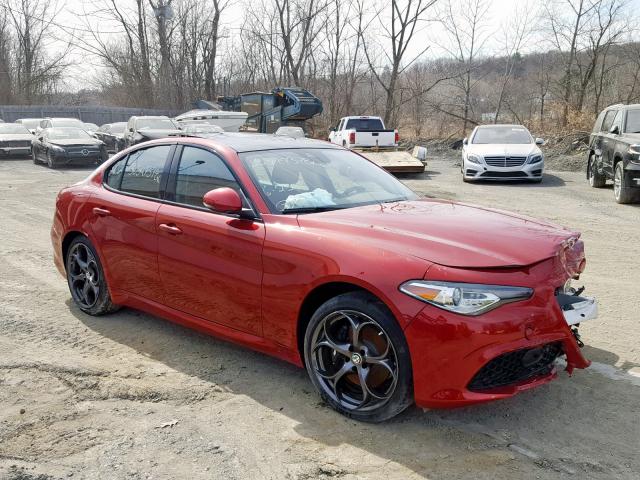 ZARFAEEN8H7550905 - 2017 ALFA ROMEO GIULIA TI RED photo 1