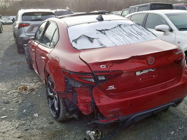 ZARFAEEN8H7550905 - 2017 ALFA ROMEO GIULIA TI RED photo 10