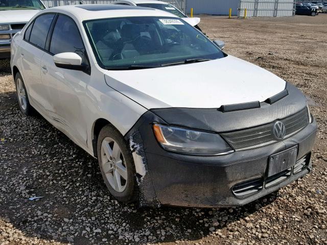 3VWLL7AJ1BM112632 - 2011 VOLKSWAGEN JETTA TDI WHITE photo 1