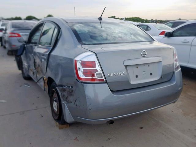 3N1AB61E98L608516 - 2008 NISSAN SENTRA 2.0 GRAY photo 3