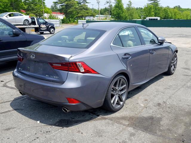 JTHCM1D21G5007652 - 2016 LEXUS IS 300 GRAY photo 4