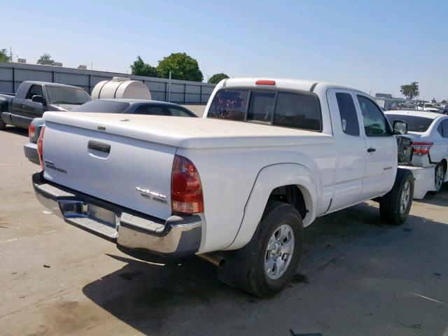 5TETU62N57Z423230 - 2007 TOYOTA TACOMA PRE WHITE photo 4