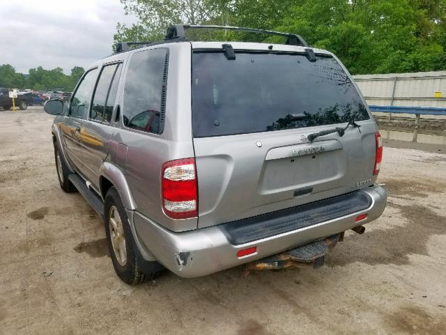 JN8DR09Y51W598069 - 2001 NISSAN PATHFINDER GRAY photo 3