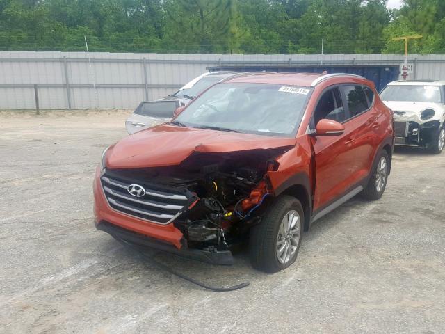 KM8J33A44HU408192 - 2017 HYUNDAI TUCSON LIM ORANGE photo 2